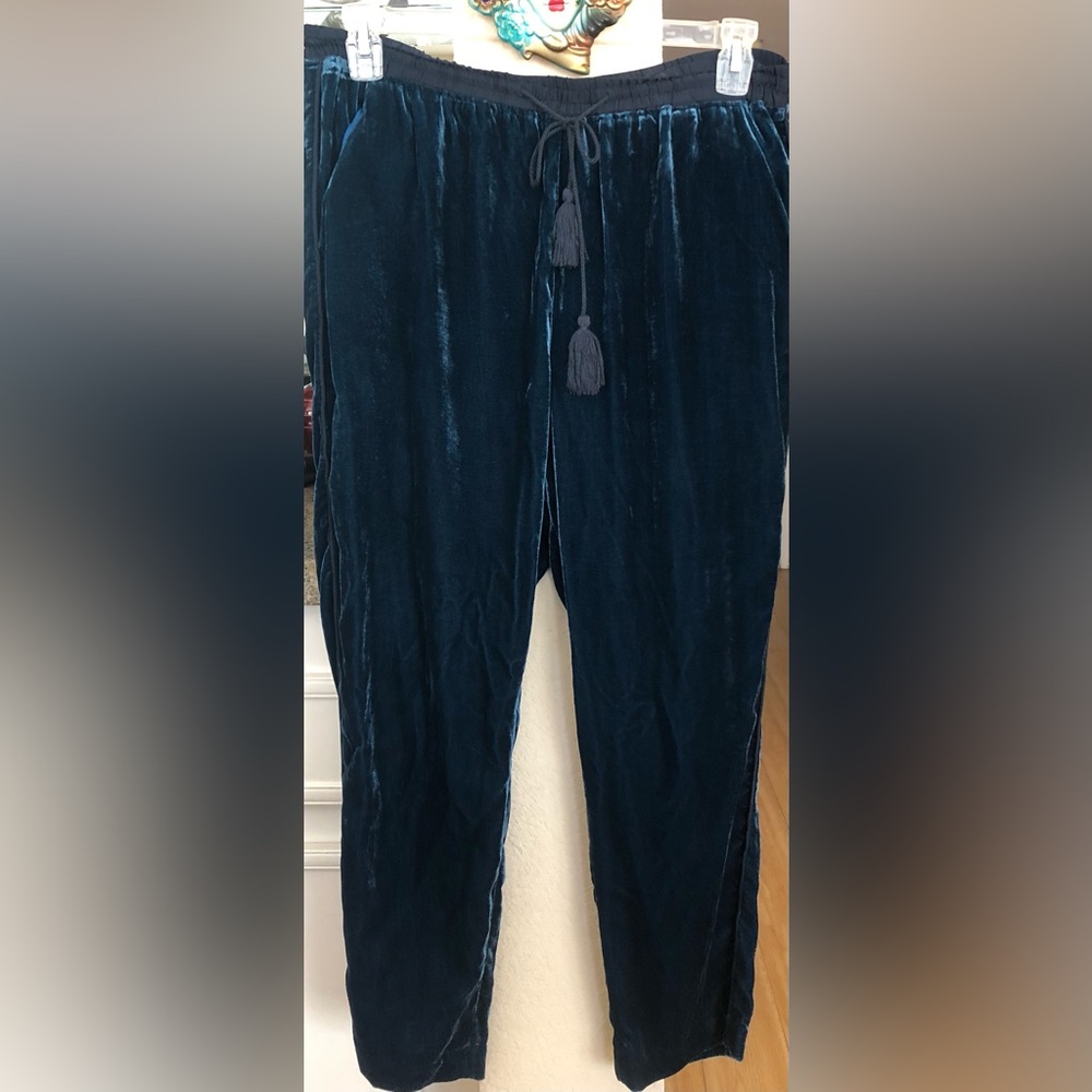 Anthropologie velvet pants